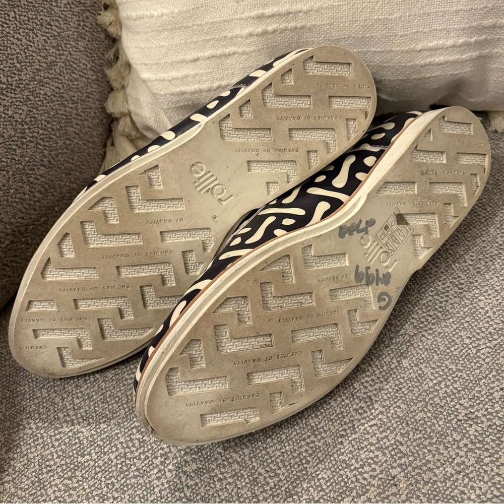 ROLLIE Derby Print X Twisted Star Leather Lace Up Flats - Picture 4 of 8